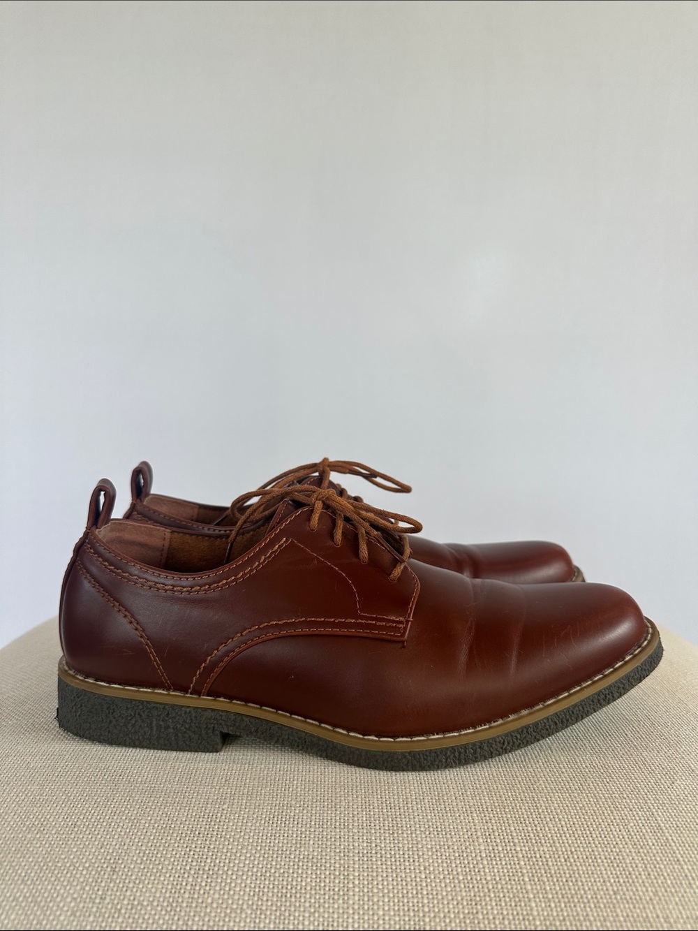 Deer Stags Zander Brown Dress Shoes Boys 6.5 M